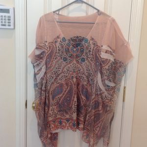 Plus size angel wing blouse