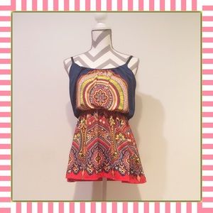Floral paisley print summer tank