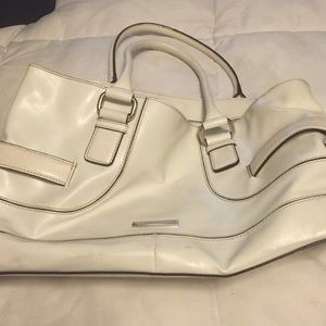 White large Nine West handbag.