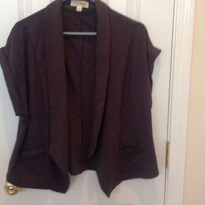 Plus size summer short sleeve blazer