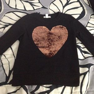 Black long sleeve top