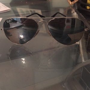 silver Ray bans