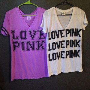 Pink vs BUNDLE! 2 shirts for the price of one :)