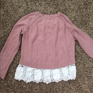 Samon colored sweater