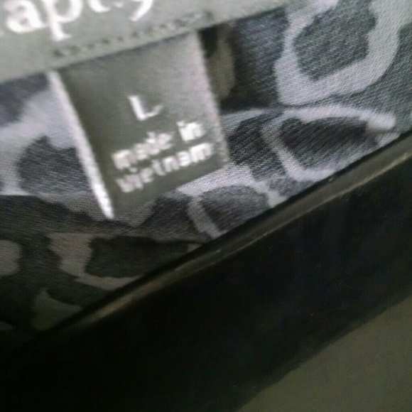 BLACK AND GREY DRESS TOP - Picture 4 of 4