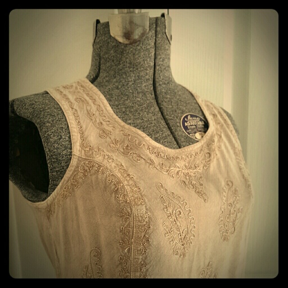 Boho embroidered top