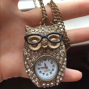 Owl Watch Necklace