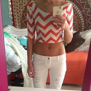 Patterned crop top