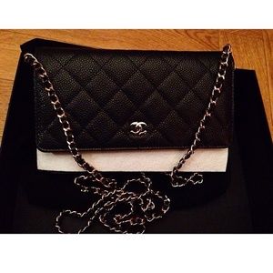 Chanel woc caviar skin black Chanel woc caviar skin black