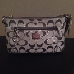 Small Silver Coach Handbag