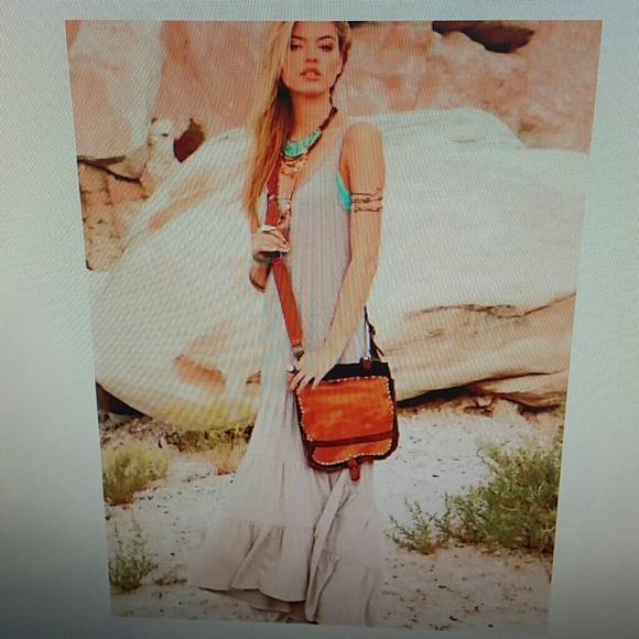 Free People Move West maxi dress gray grey x-small - Picture 2 of 3