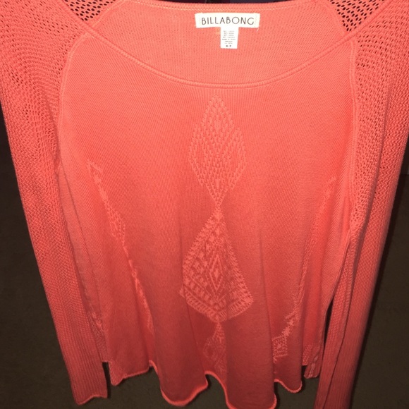 Peach jersey sleeve top