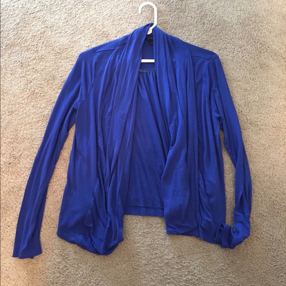 Royal blue open cardi from Banana Republic