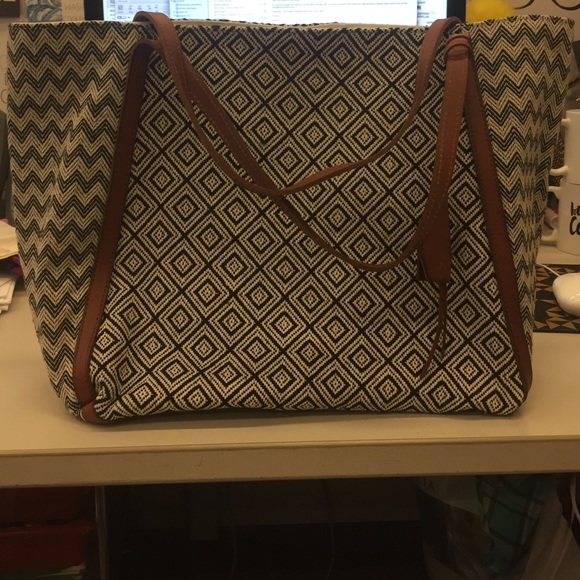 J.Jill Printed Tote Bag