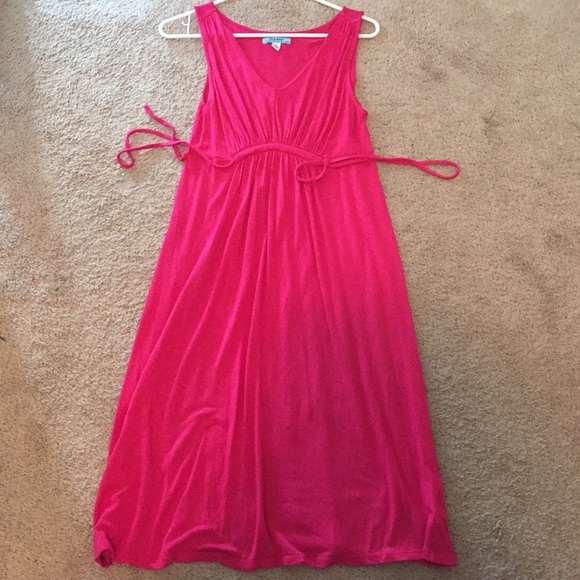 Xsmall bright pink Maternity dress with tie