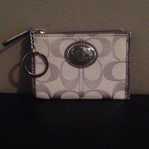 Small Silver Coach Wallet