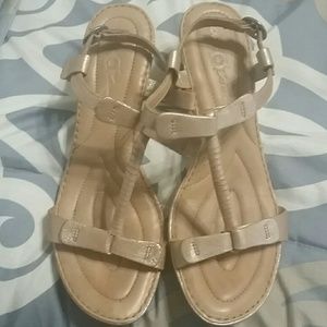 Metallic Gold Born Sandle