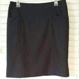 Ann Taylor Loft - Gray Skirt with Pockets
