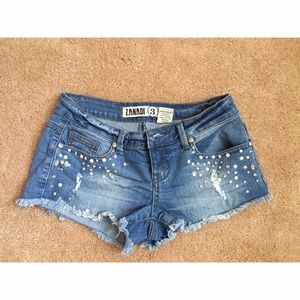 New rhinestone shorts