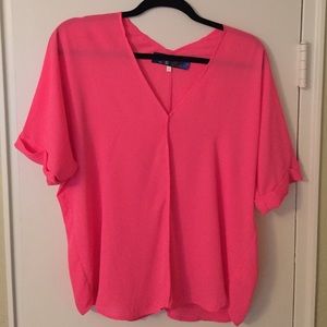 FRANCESCA's neon pink top