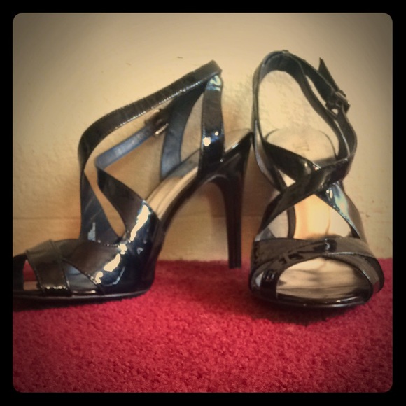 INC International Concepts: Black Strappy Pumps