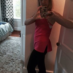 Lulu Lemon Pink/Multi colored running Top