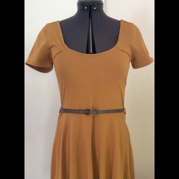 Forever 21 Dresses & Skirts - Mustard Skater Dress