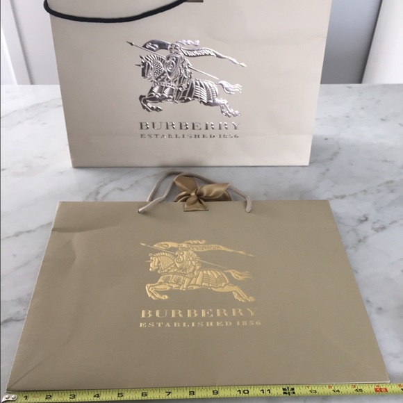 100% Authentic Burberry shopping Bags