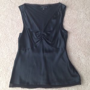 Silk Black Camisole Top - The Limited