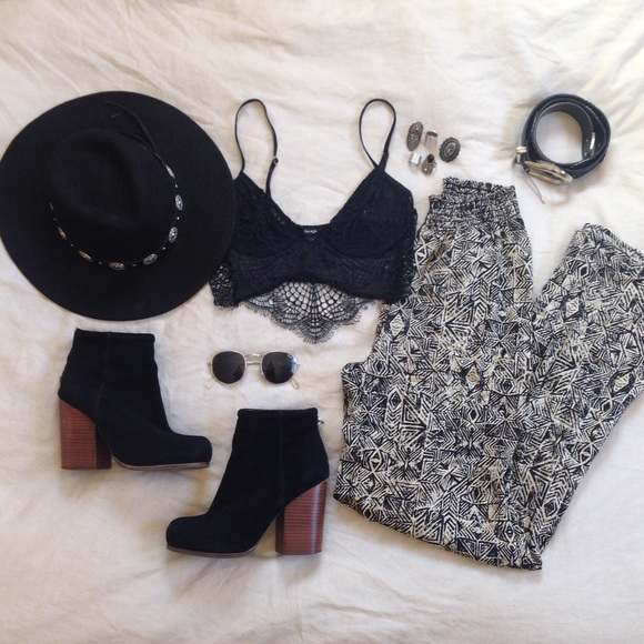 Pants - Printed Boho Wide Pants
