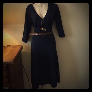 Navy Eddie Bauer Knit Dress