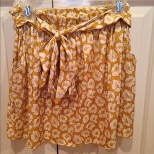 Cream and mustard skirt | Large