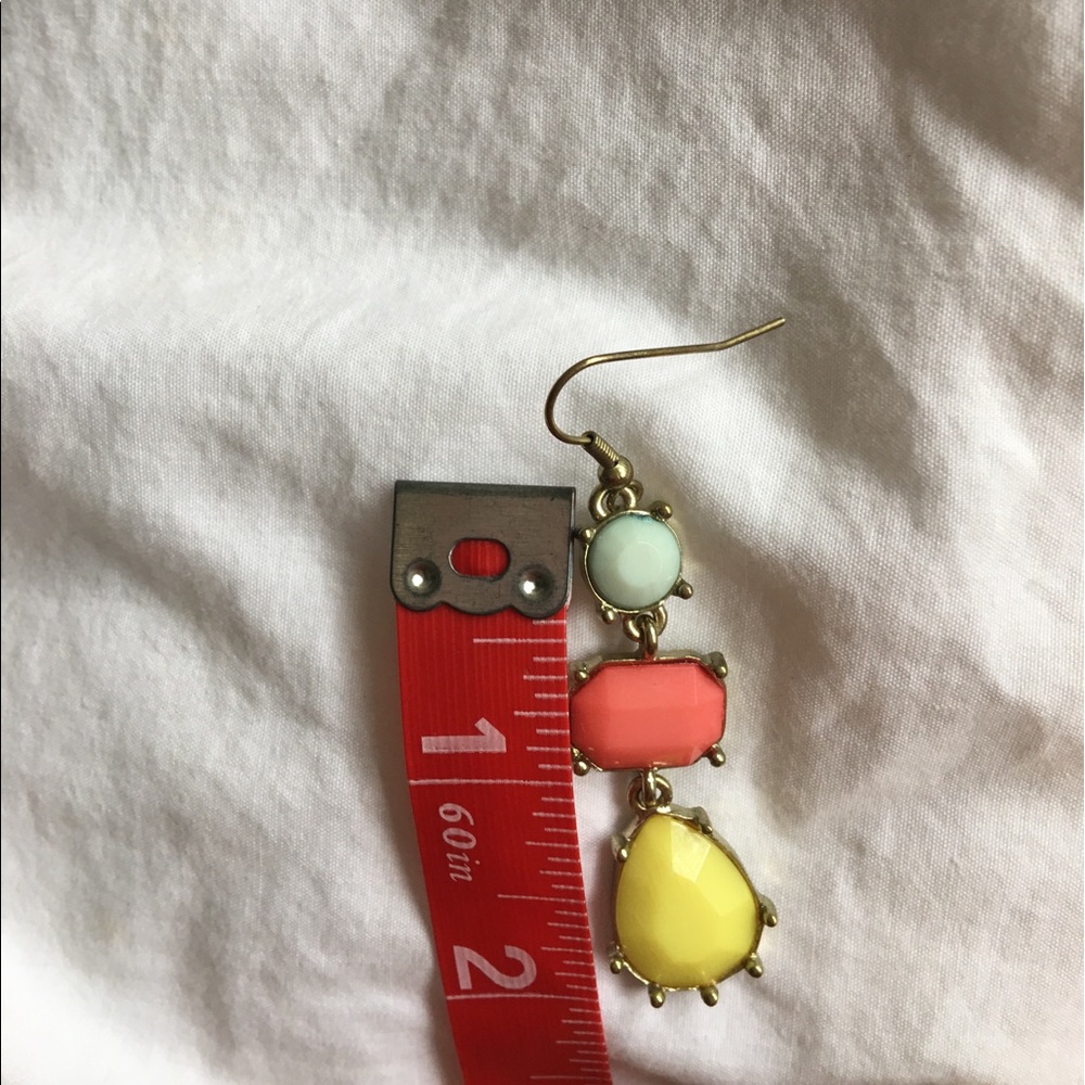 Art Deco Pastel Earrings - Picture 3 of 4