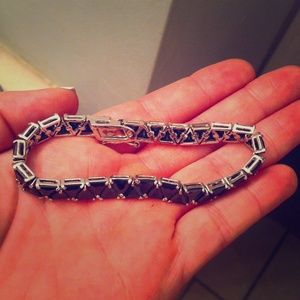 Black Tennis Bracelet