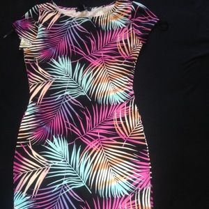 Bodycon palm tree dress