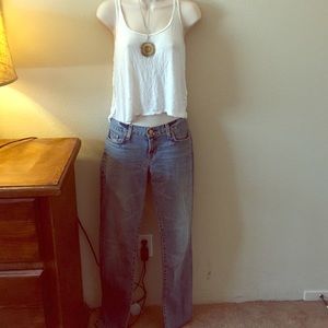 J Crew Toothpick Jeans - dirty wash color