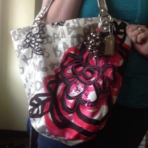 Large Coach Poppy Tote
