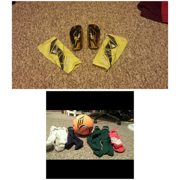 Soccer socks and shin guard bundle