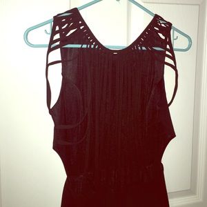 Black Strappy Cocktail Dress