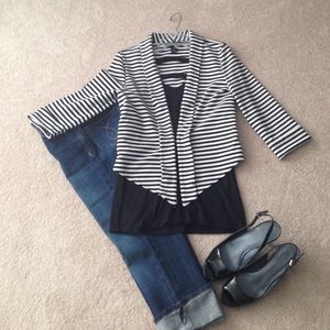 WHBM Black and White Jacket