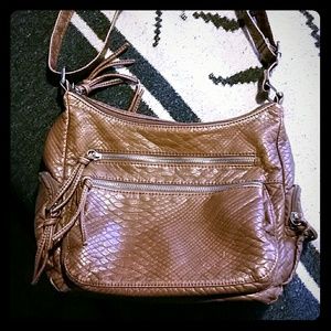 Brown cross body bag