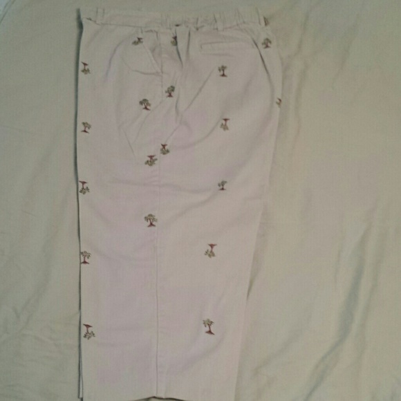 Capris with palm trees