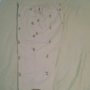 Capris with palm trees