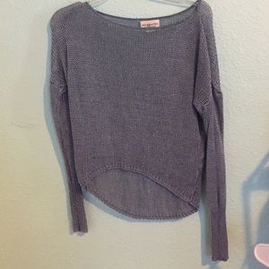 Ralph Lauren hi Lo crochet sweater