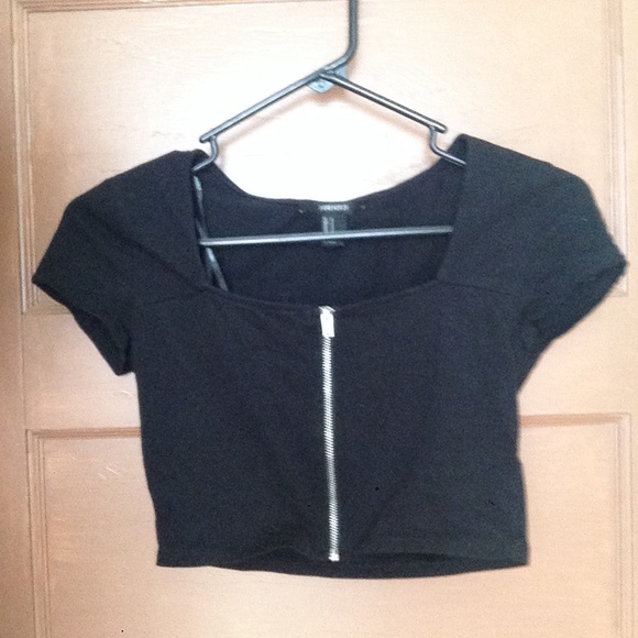 Zip Up Crop Top - SOLD