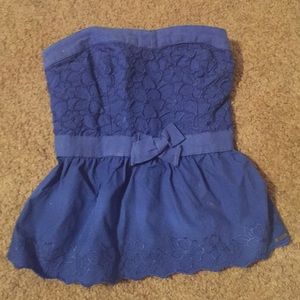 Strapless Hollister Top with bow