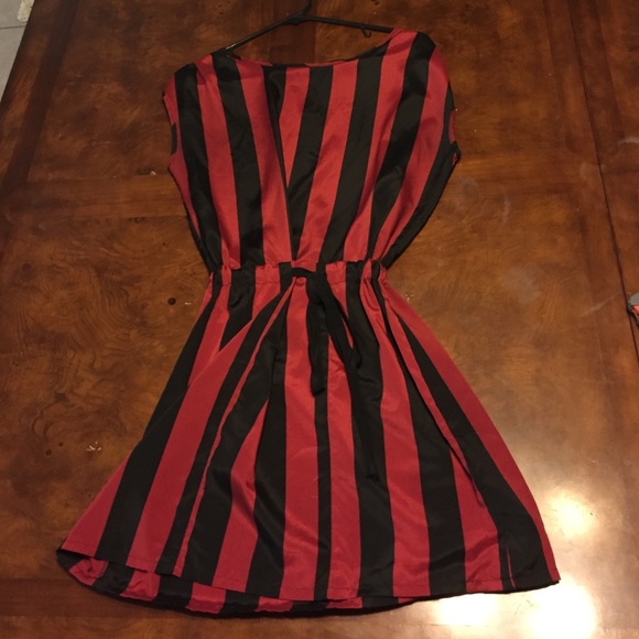 Red and black dress from Charming Charlie's