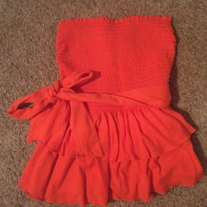 EUC strapless top Hollister