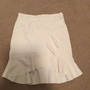 White trumpet skirt