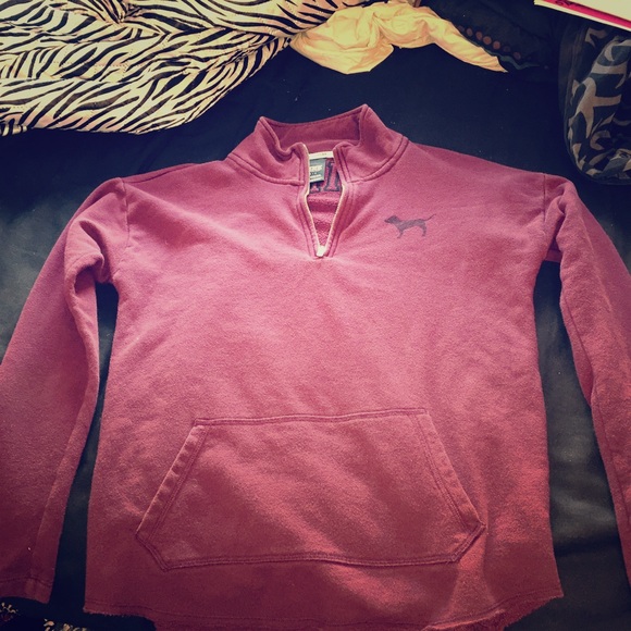 Maroon half-zip